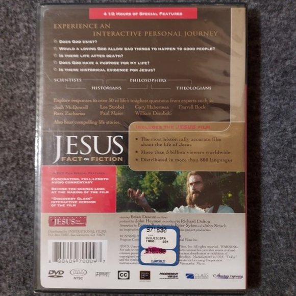 "JESUS" FACT OR FICTION DVD NWT in Sealed Package - Picture 2 of 2